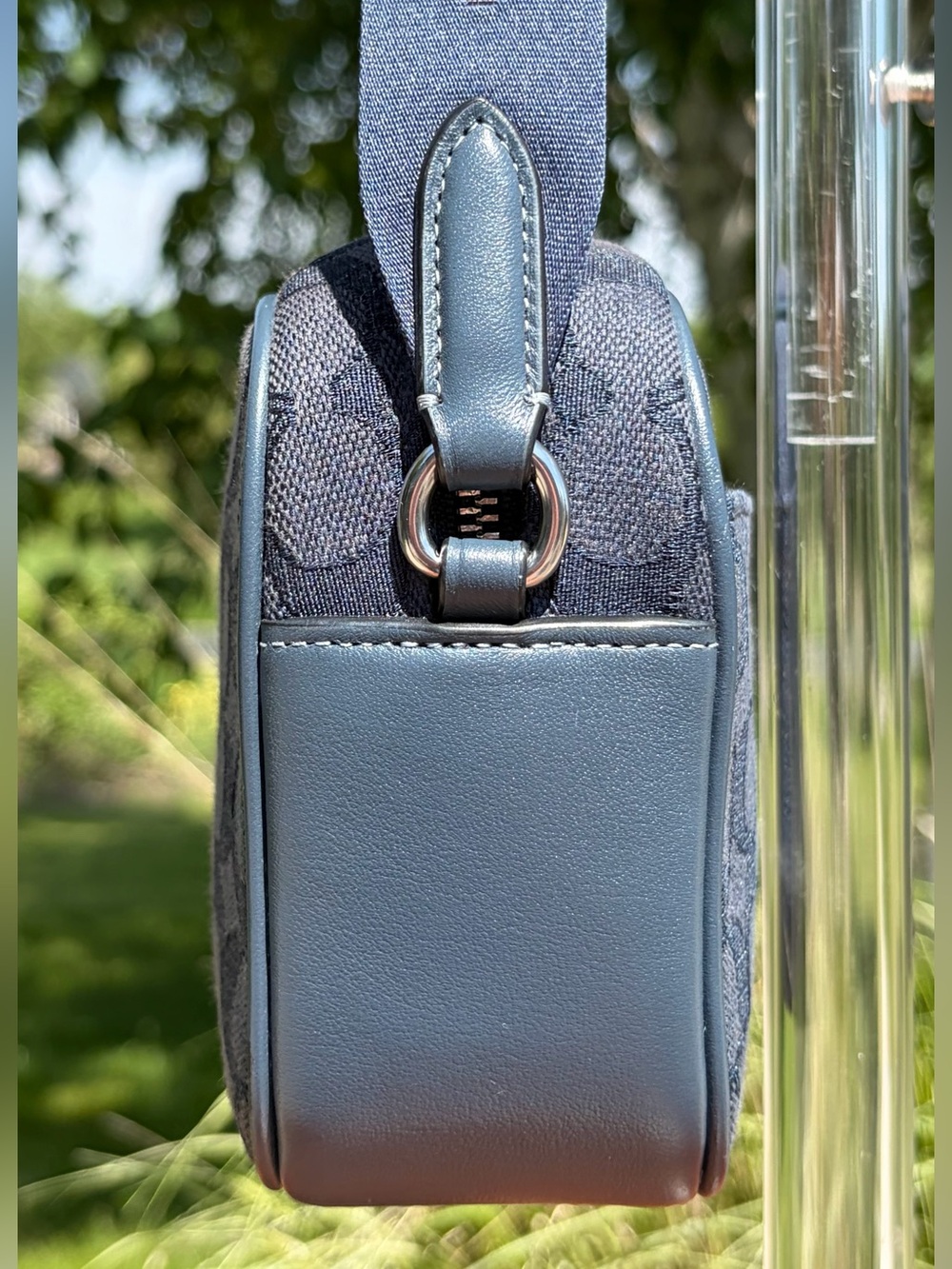 Coach Mini Jamie Denim Signature Jacquard Camera Crossbody Bag CT861 EUC - Picture 10 of 17